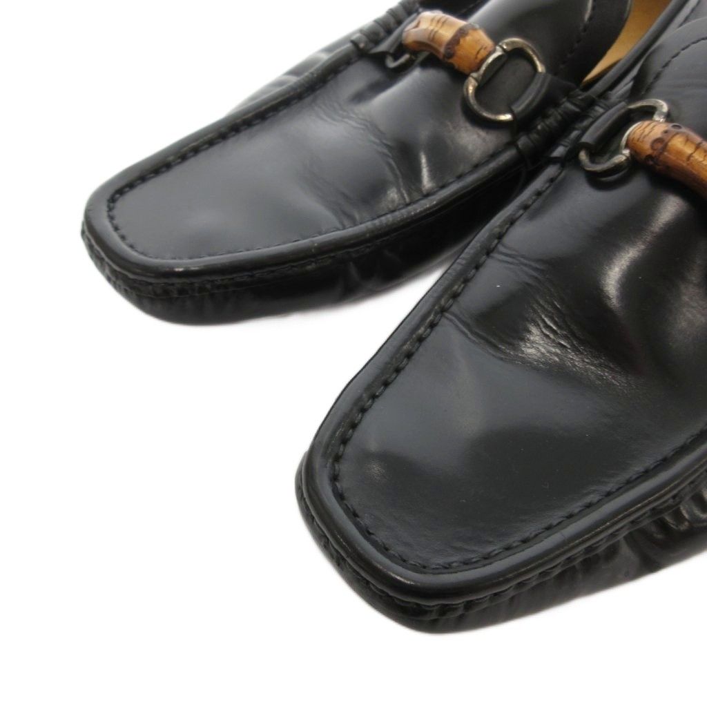 グッチ GUCCI バンブー ビットローファー スリッポン シューズ レザー