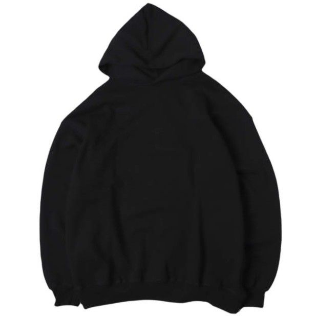 新品 Graphpaper グラフペーパー 25SS 日本製 AZUMA TERRY HOODIE アズマテリーフーディー GU251-70196B 1 BLACK 裏毛 スウェットプルオーバーパーカー トップス g27094