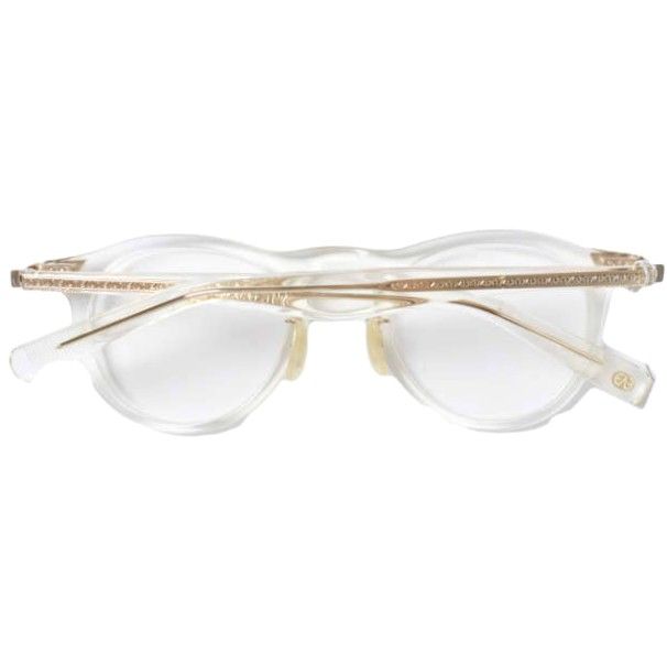 新品 EYEVAN アイヴァン 日本製 BERMAN バーマン メガネ ECRU/CLEAR(度 