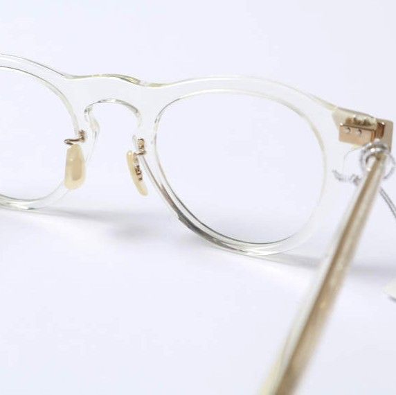新品 EYEVAN アイヴァン 日本製 BERMAN バーマン メガネ ECRU/CLEAR(度 