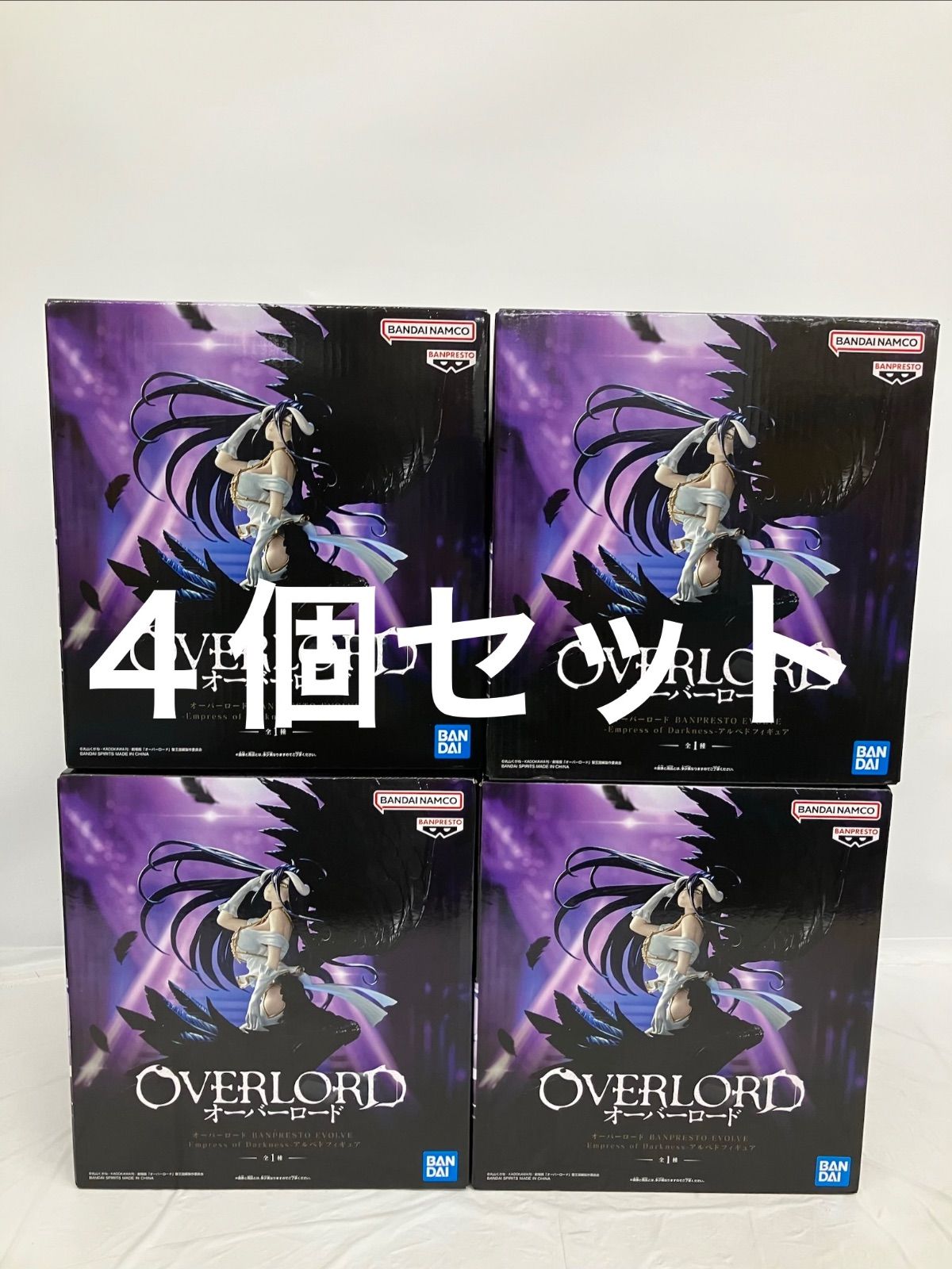 未開封 オーバーロード BANPRESTO EVOLVE アルベド フィギュア 4個