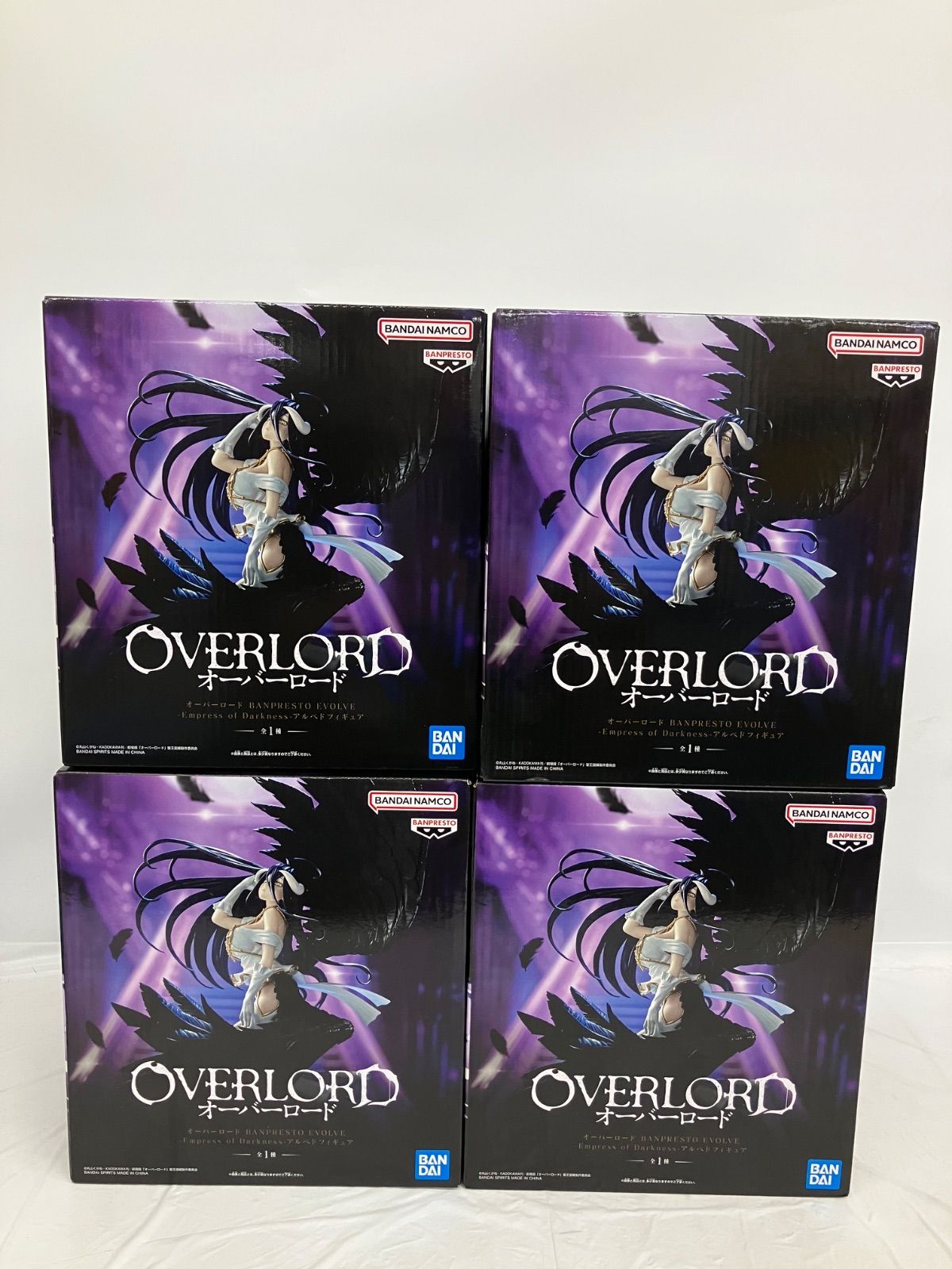 未開封 オーバーロード BANPRESTO EVOLVE アルベド フィギュア 4個
