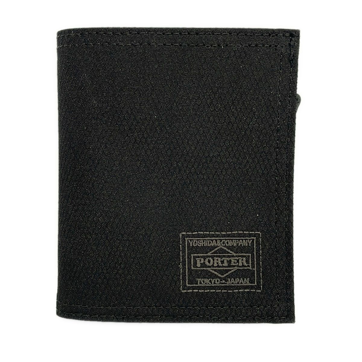 PORTER/吉田(ポーター) 2つ折り財布美品 ディル 683-09756 黒 キーリング付き