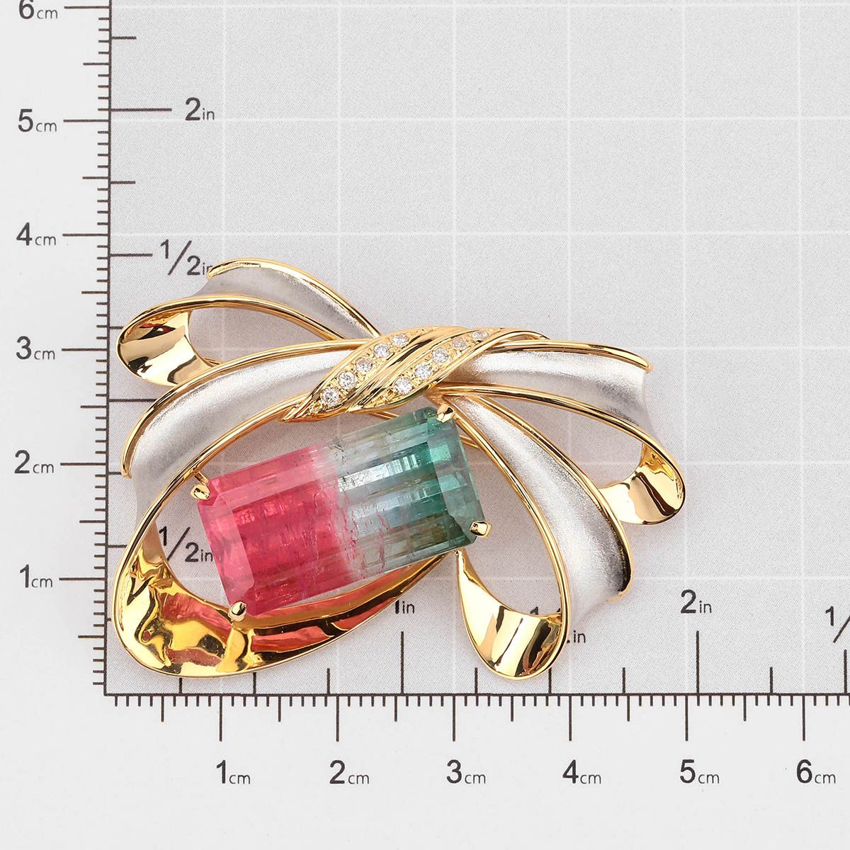 新品仕上済】 トルマリン 21.34ct ダイヤモンド イエローゴールド