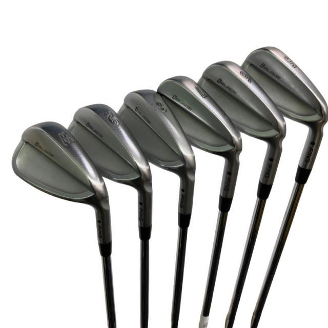 【中古】 ピン i BLADE 6S アイアンセット IR 純正特注シャフト (フレックスS) メンズ 男性用 右利き 右用 Cランク ゴルフクラブ