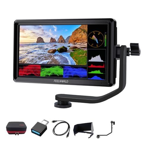 R★FEELWORLD S55 V3 6インチ フィールドモニター [ 4K HDMI ] カスタム 3D LUT 【チルトアーム+収納ケース付き】 1920 x 1080 FHD IPSパネル 1000:1コントラスト比 160°広視野角 c3589082