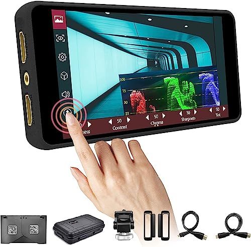 R★Portkeys PT5 II カメラ モニター 5” タッチスクリーン撮影モニター 超軽量| フルHD1920*1080| 4K HDMI入力・出力| 3D LUT| 波形 UI| 放熱孔を持つ 6032957d
