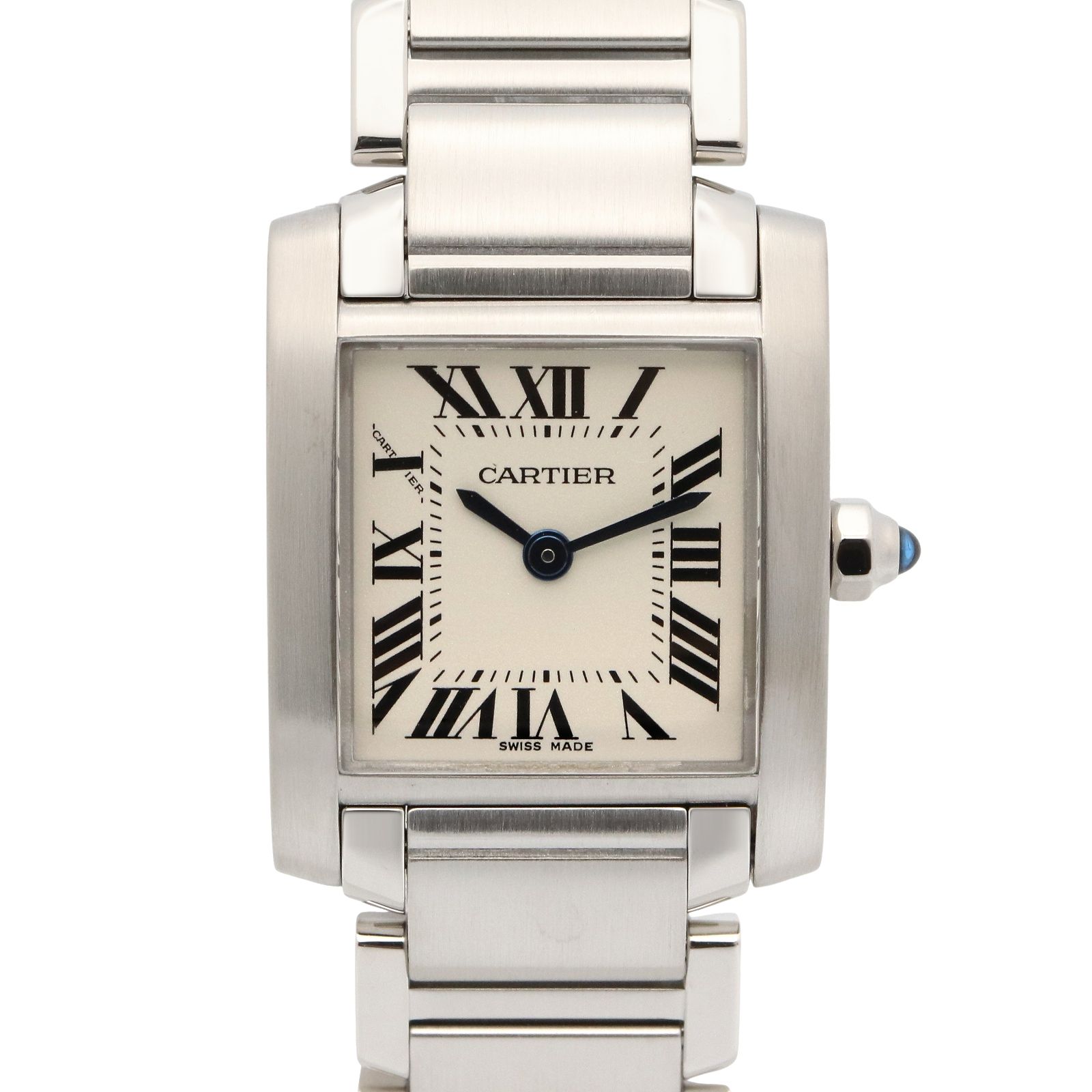 カルティエ CARTIER 腕時計 タンクフランセーズ SM W51008Q3 シルバー ステンレススチール タンクフランセーズ SM レディース Used A
