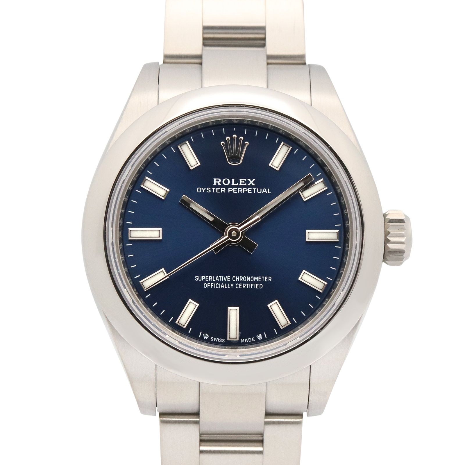 ロレックス ROLEX 腕時計 オイスター パーペチュアル ランダム番 276200 BL/BA ステンレススチール オイスター パーペチュアル ランダム番 レディース Used A