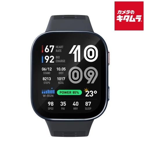 【新品】AMAZFIT スマートウォッチ Bip Max ダークブルー SP170085-C116【正規品】