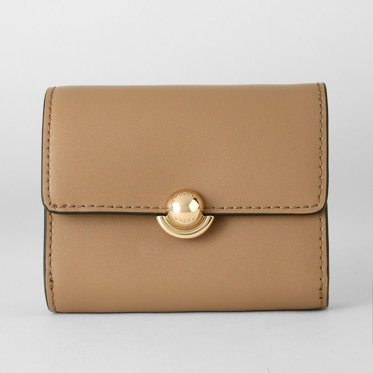 新品 フルラ FURLA 2つ折り財布 スフェラ コンパクトウォレット S トフィー/デゼルト