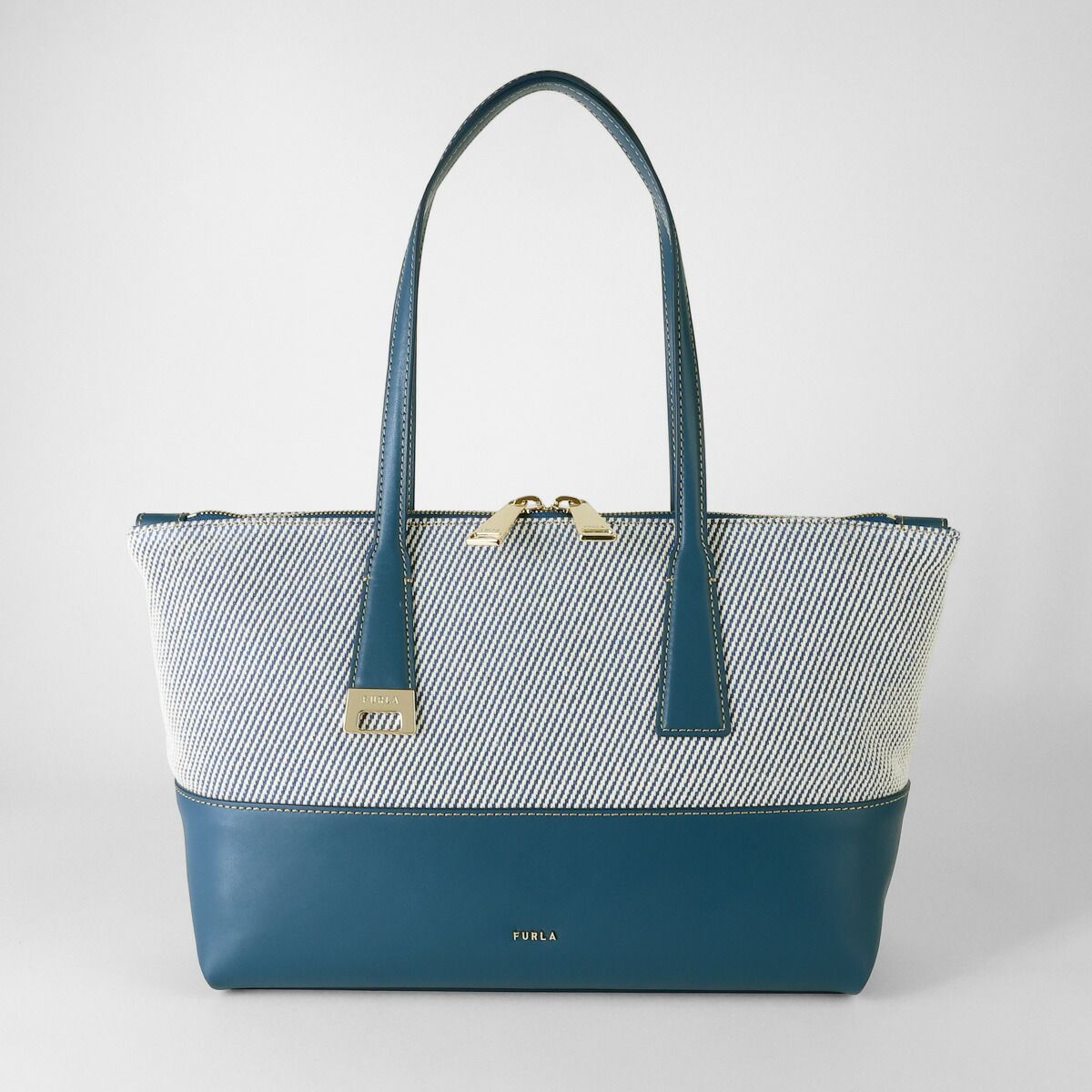 新品 フルラ FURLA トートバッグ オリビア SHOPPING M トニ インディゴ