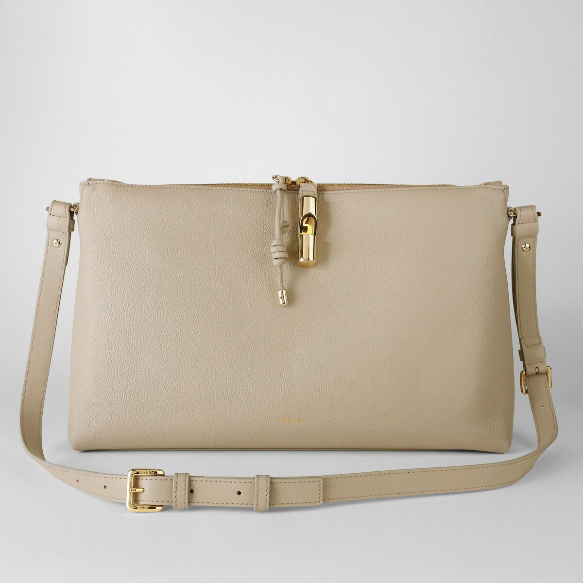 新品 フルラ FURLA ショルダーバッグ デビー SHOULDER BAG M リネン