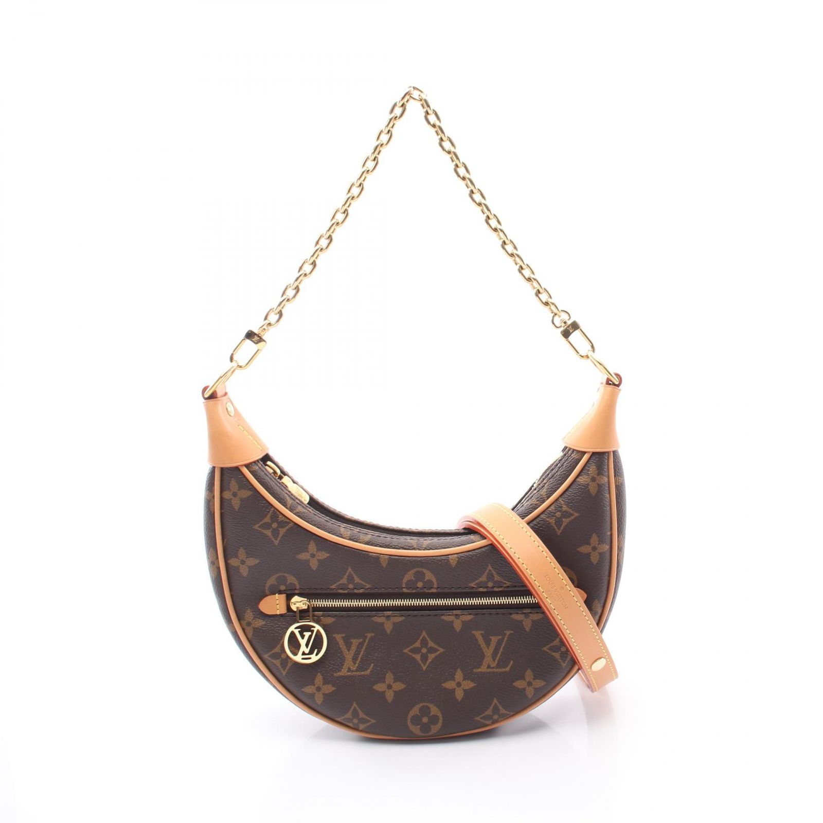 ルイ・ヴィトン LOUIS VUITTON ショルダーバッグ ループ モノグラム 2WAY M81098 PVCコーティングキャンバス レザー ループ レディース Used A