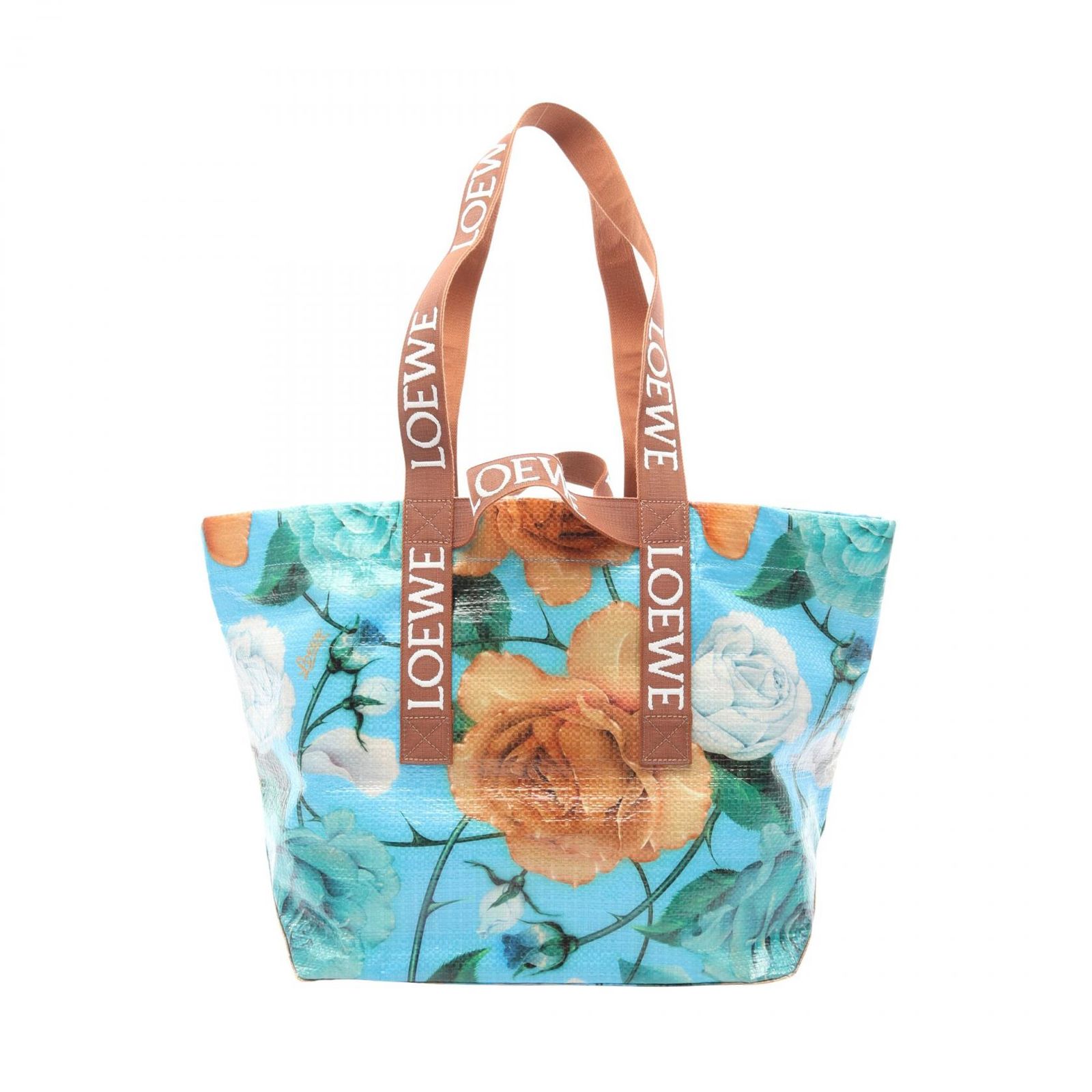 ロエベ LOEWE トートバッグ フォールドショッパー 2WAY マルチ ビニール キャンバス パウラズ イビザ フォールドショッパー レディース Used A