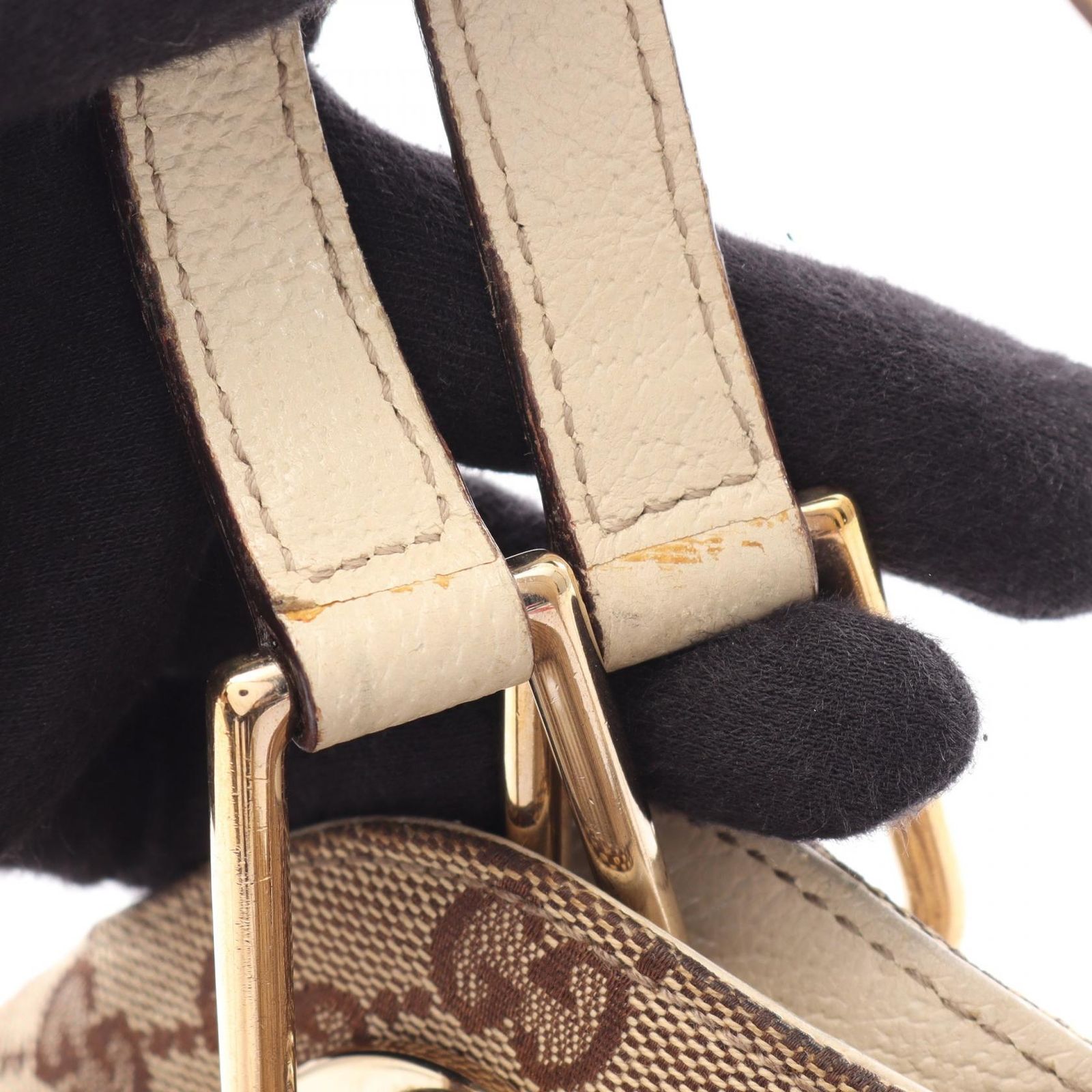グッチ GUCCI ショルダーバッグ GGキャンバス 121023 ベージュ 