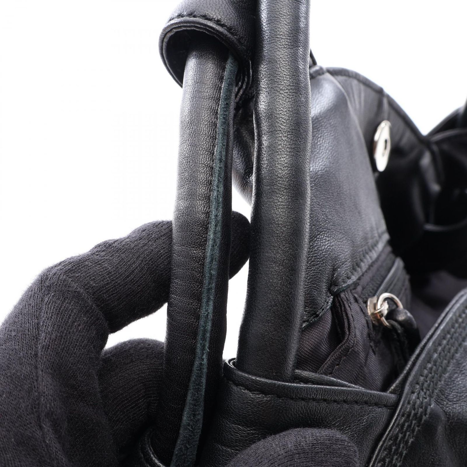 ロエベ LOEWE ハンドバッグ ナッパアイレ ブラック レザー