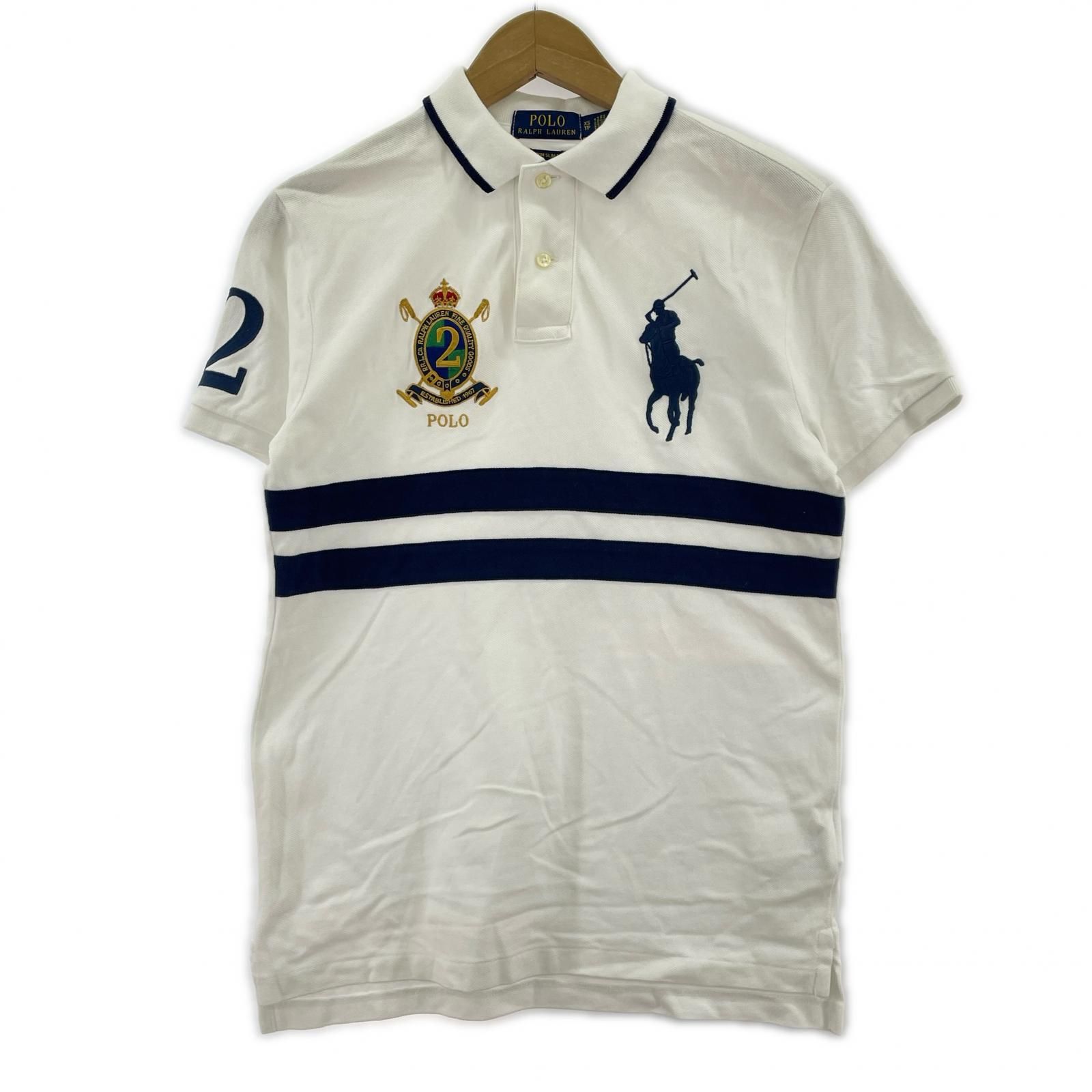 POLO RALPH LAUREN ポロ・ラルフローレン ロゴマーク半袖シャツ sizeXS 