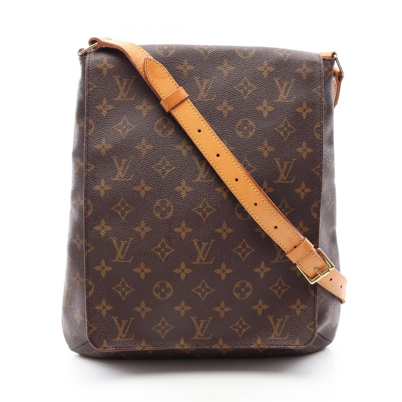 ルイ・ヴィトン LOUIS VUITTON ショルダーバッグ ミュゼット M51256 PVCコーティングキャンバス レザー ミュゼット レディース Used B