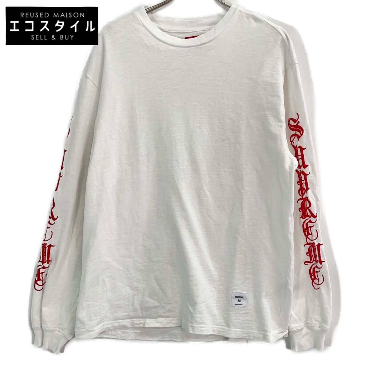 Supreme　シュプリーム　24FW ホワイト Old English L/S Top　M