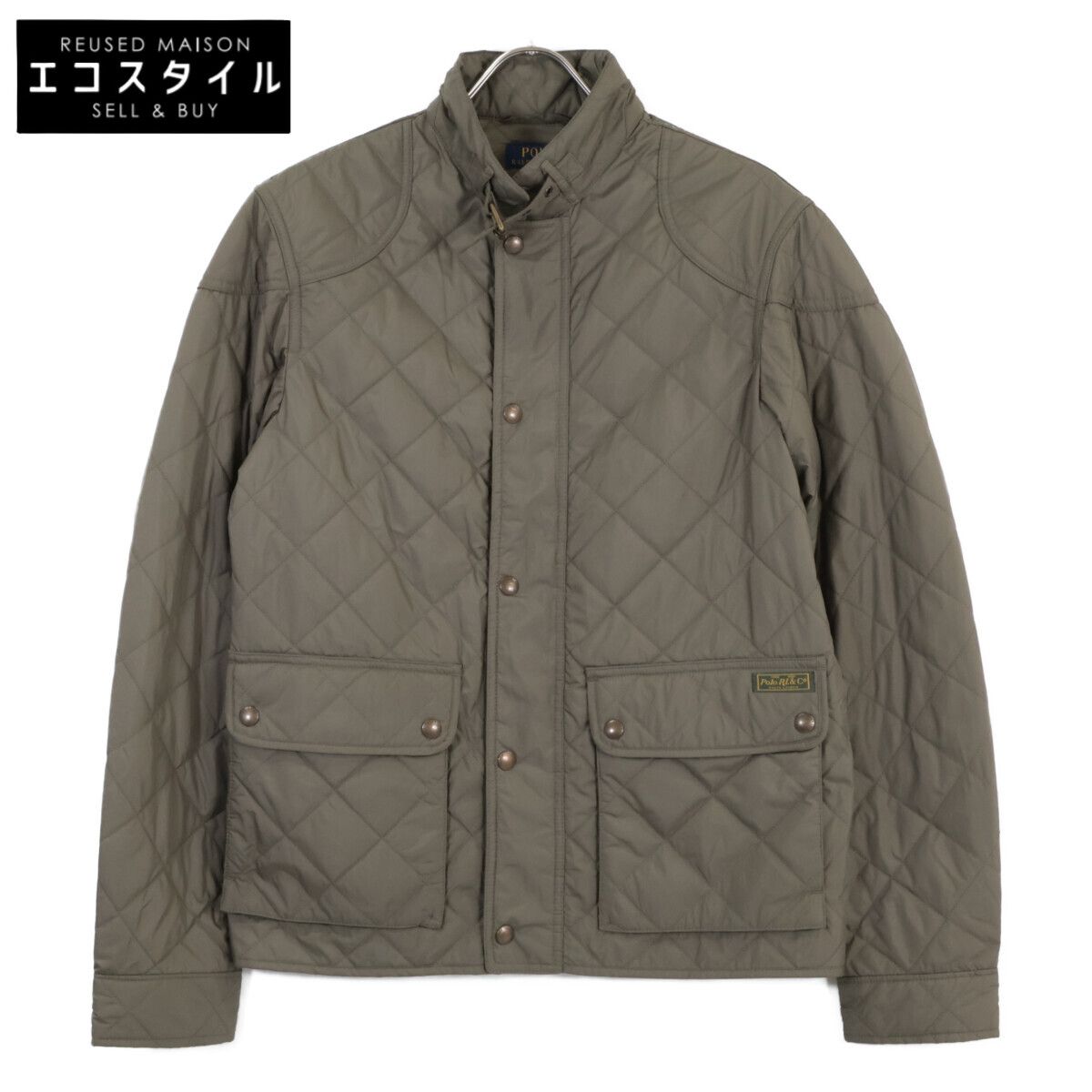 POLO RALPH LAUREN　ポロ ラルフローレン　カーキ オリーブ キルテッド ライナー ジャケット　Ⅿ