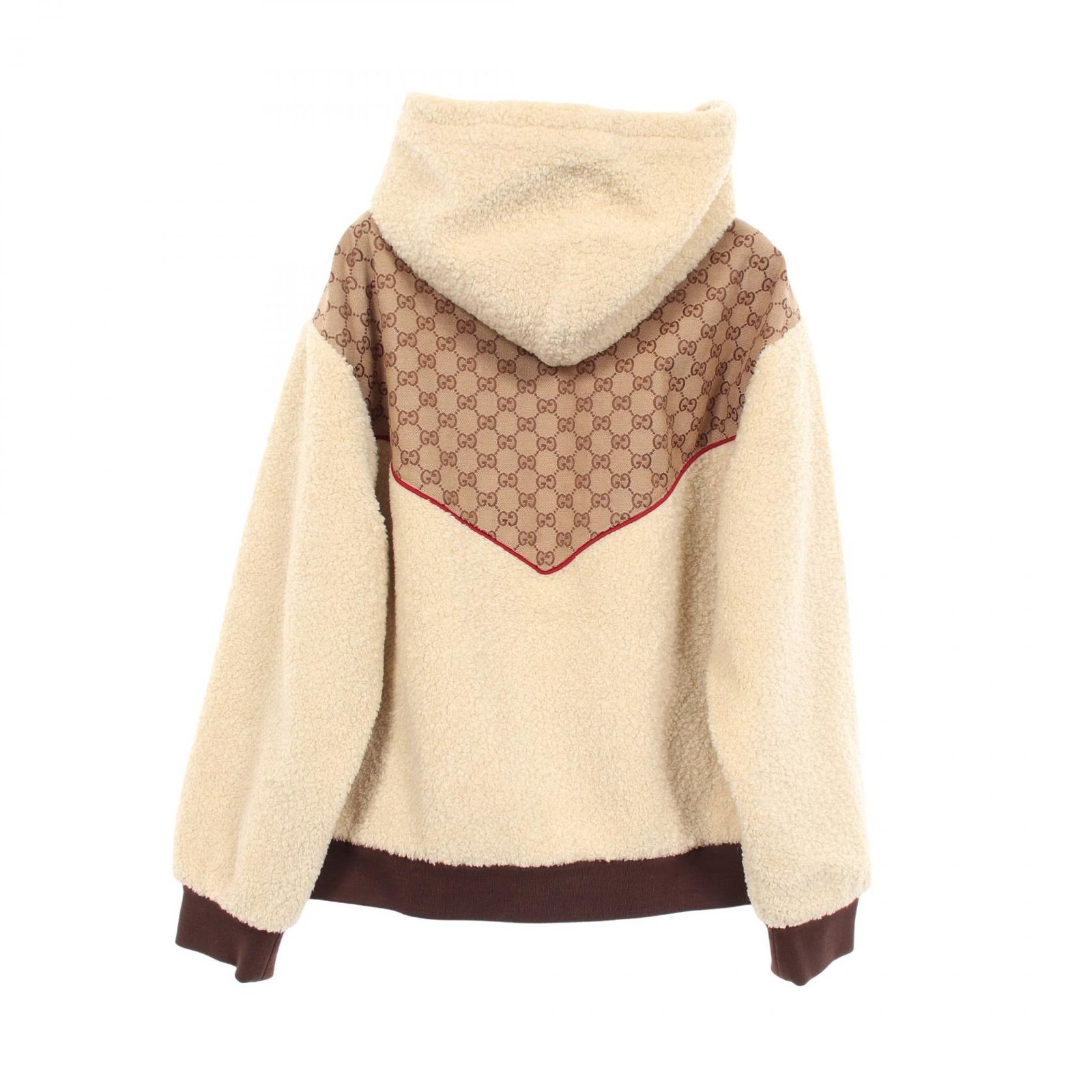 グッチ GUCCI GUCCI × THE NORTH FACE GGキャンバス フード付き ボア ブルゾン 衣料品 アウター コットン / アクリル メンズ ベージュ系 / アイボリー系 644582 【中古】 グッチ GUCCI ブルゾン GUCCI × THE NORTH FACE GGキャンバス フード
