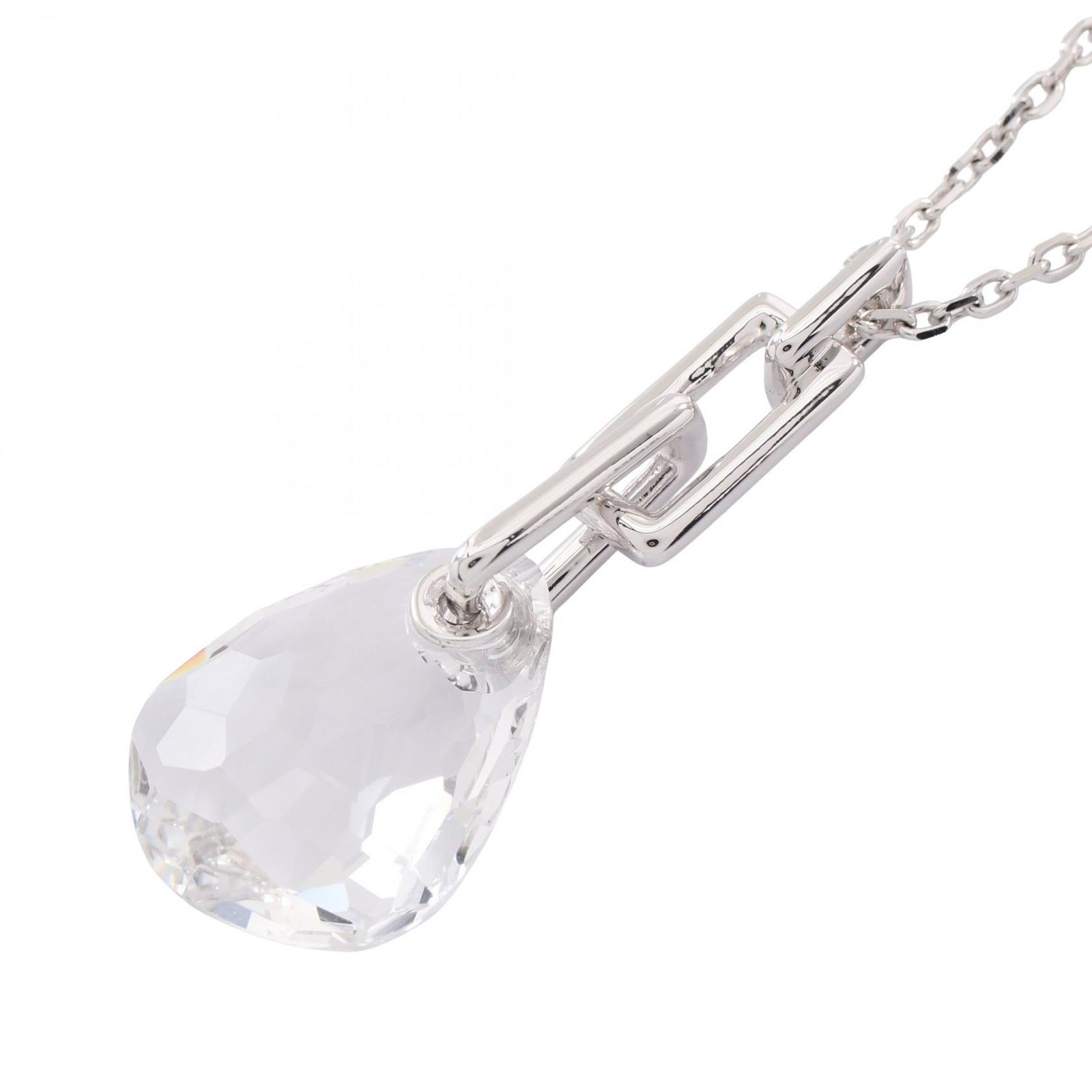 スワロフスキー SWAROVSKI ネックレス Parallel パラレル ミニペンダント ステンレススチール ネックレス レディース Used A