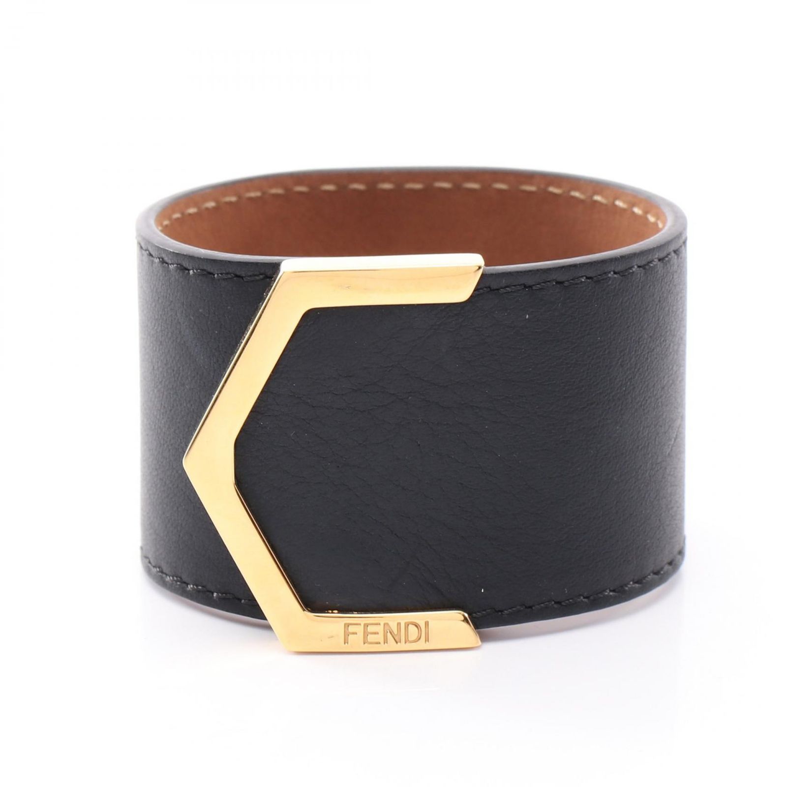 フェンディ FENDI バングル 8AG355 レザー バングル レディース Used B