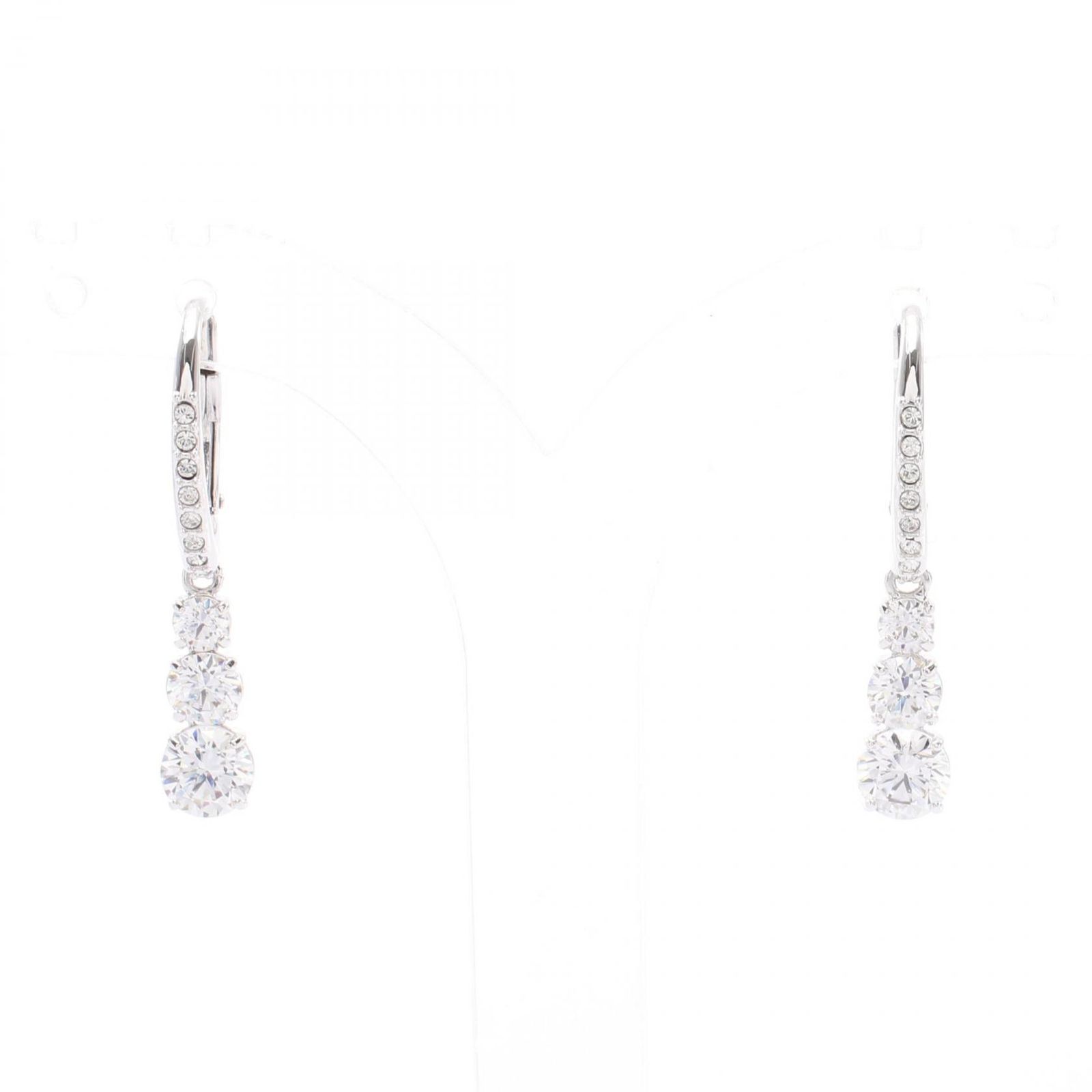 スワロフスキー SWAROVSKI ピアス Attract Trilogy Round フープ 5416155 その他 フープピアス レディース Used A