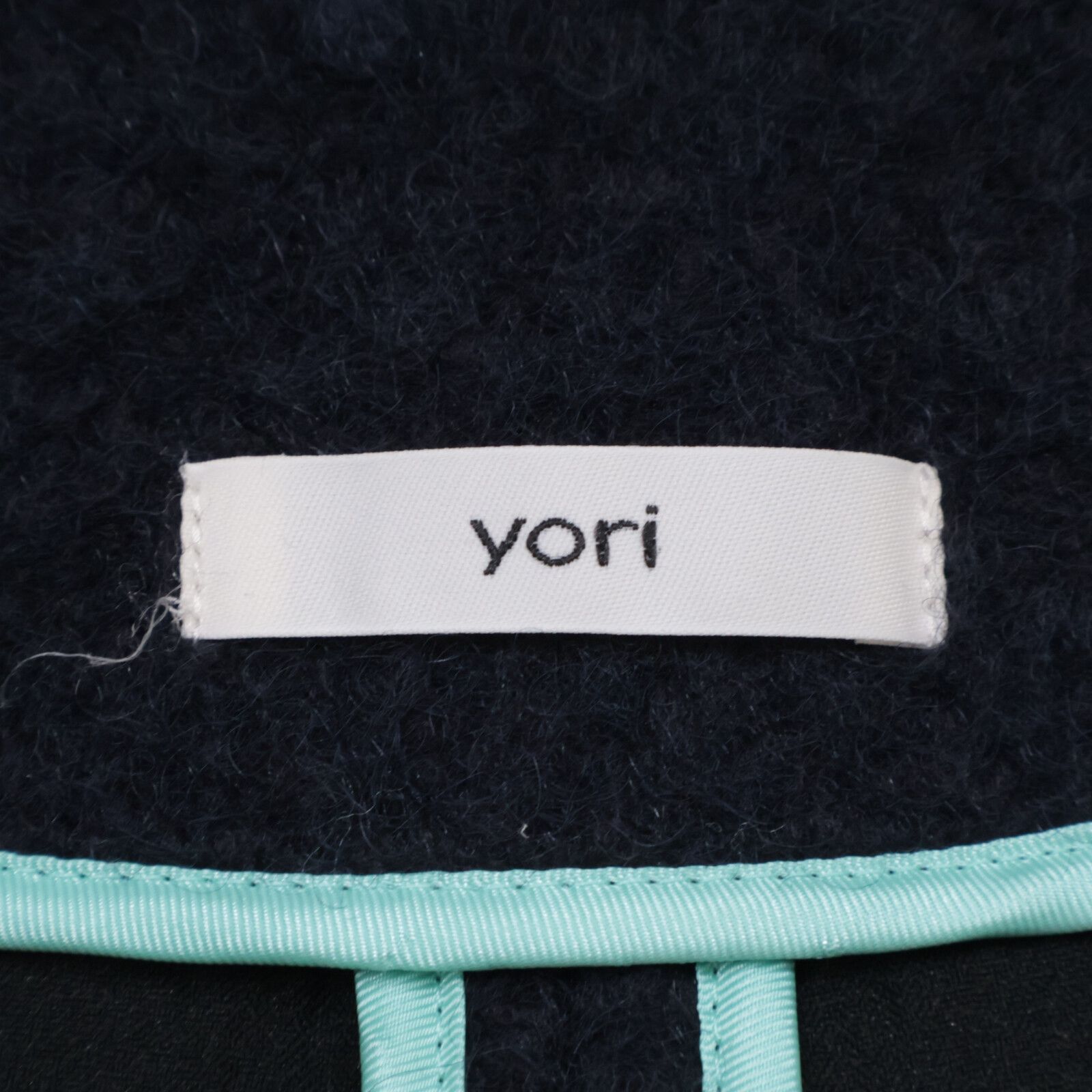 yori ヨリ YR2125-098AW-2 ネイビー ウールモヘアシャギージャケット F