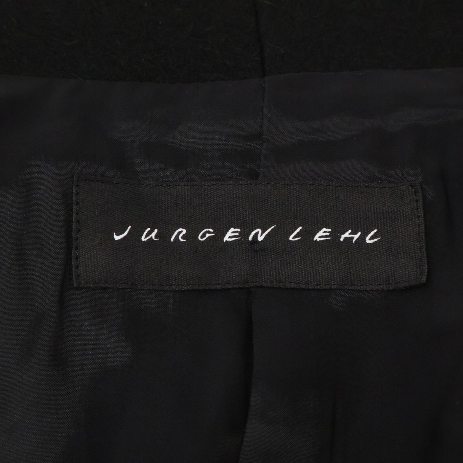 JURGEN LEHL ヨーガンレール ブラック ウール×アンゴラ ジャケット