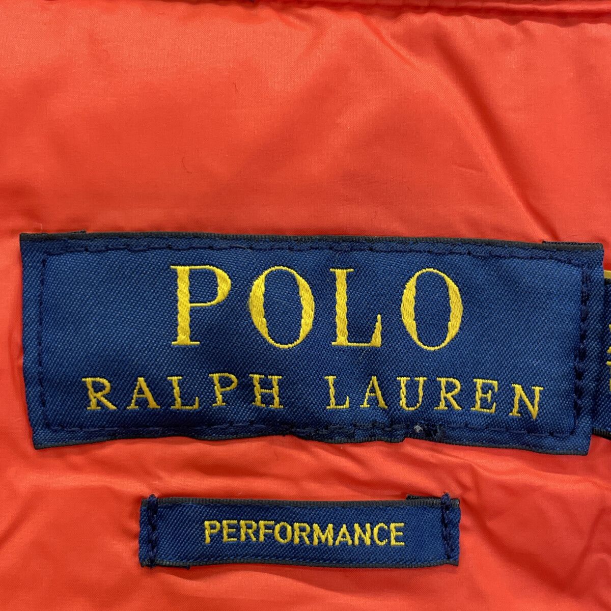 POLO RALPH LAUREN ポロ ラルフローレン オレンジ ダウンベスト XXL
