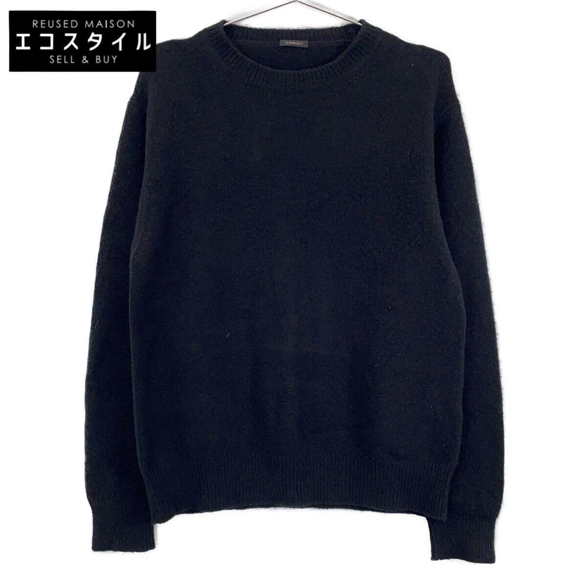 COMOLI　コモリ　24AW A03-06016 ラムズウールクルーネックニット　2