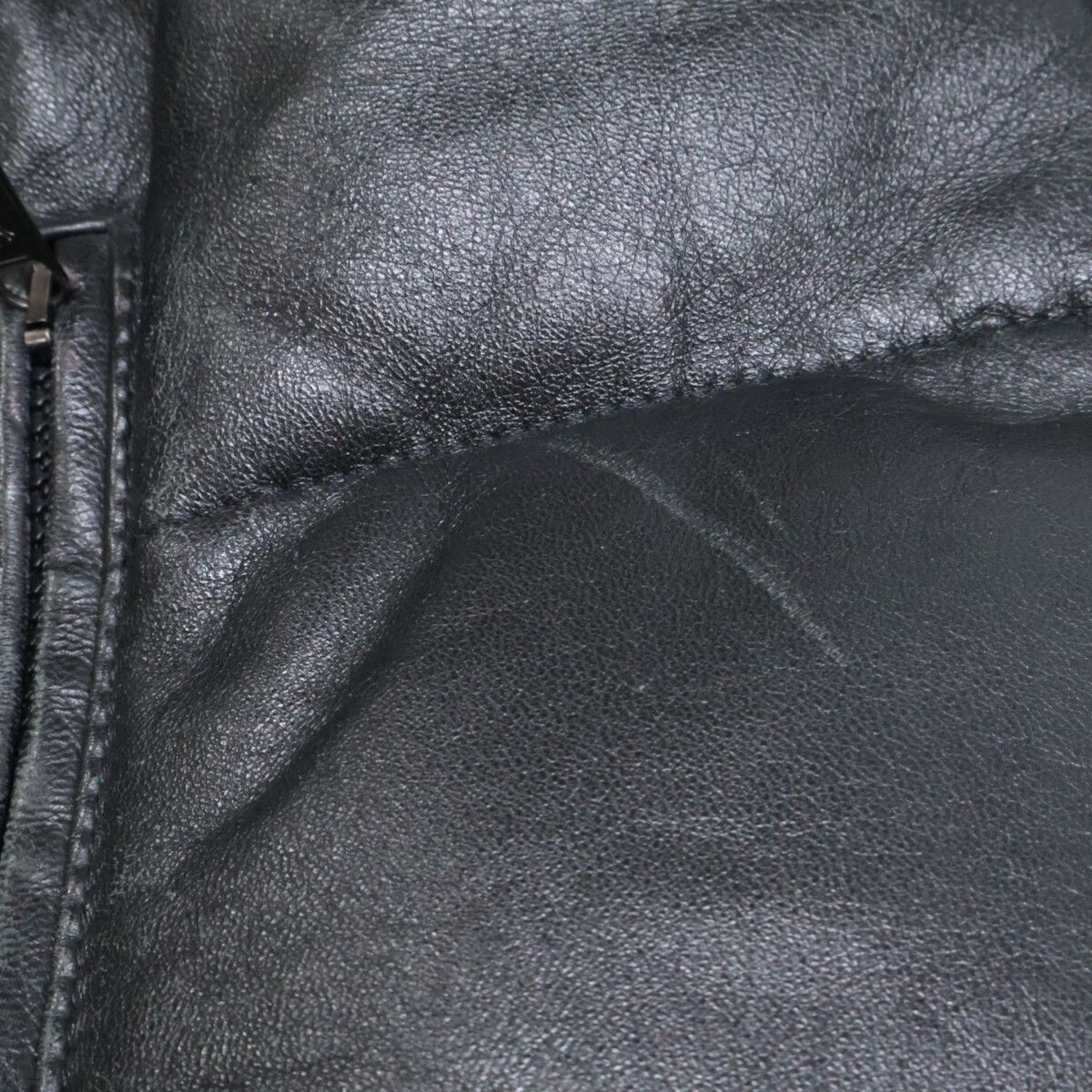 MONCLER モンクレール 茶タグ レザー フーデッド ダウン O - メルカリ