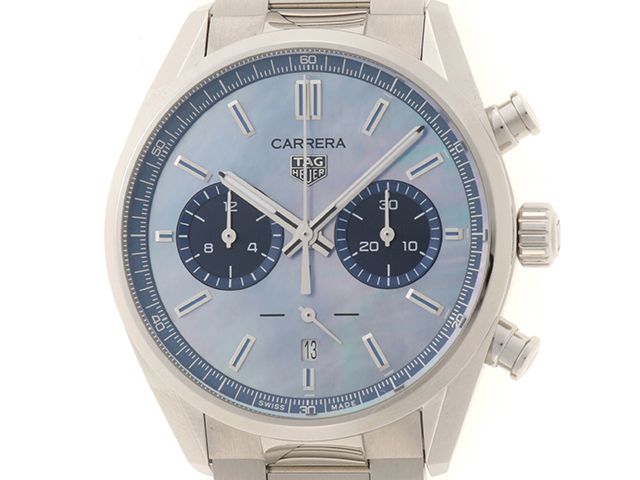 TAG HEUER タグホイヤー カレラ クロノグラフ 日本限定 CBN201E.BA0642 SS 自動巻き ブルーシェル メンズ【432】【2148104136046】 310,811円