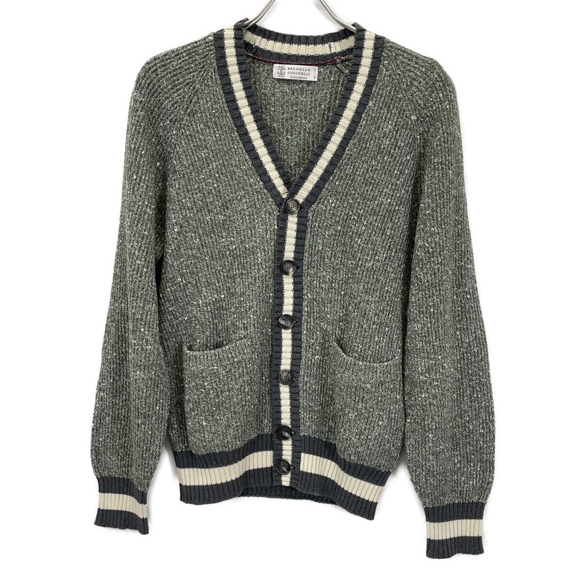 BRUNELLO CUCINELLI ブルネロクチネリ グリーン コットン×カシミヤ
