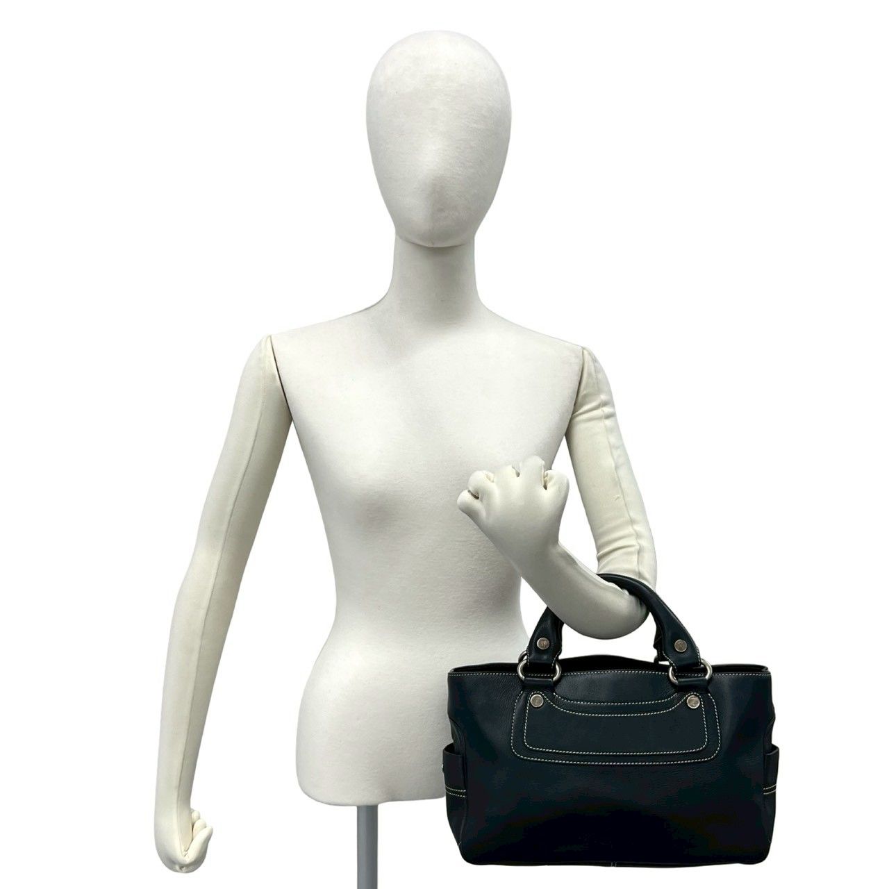 極 美品 袋付き CELINE セリーヌ ブギーバッグ レザー 本革