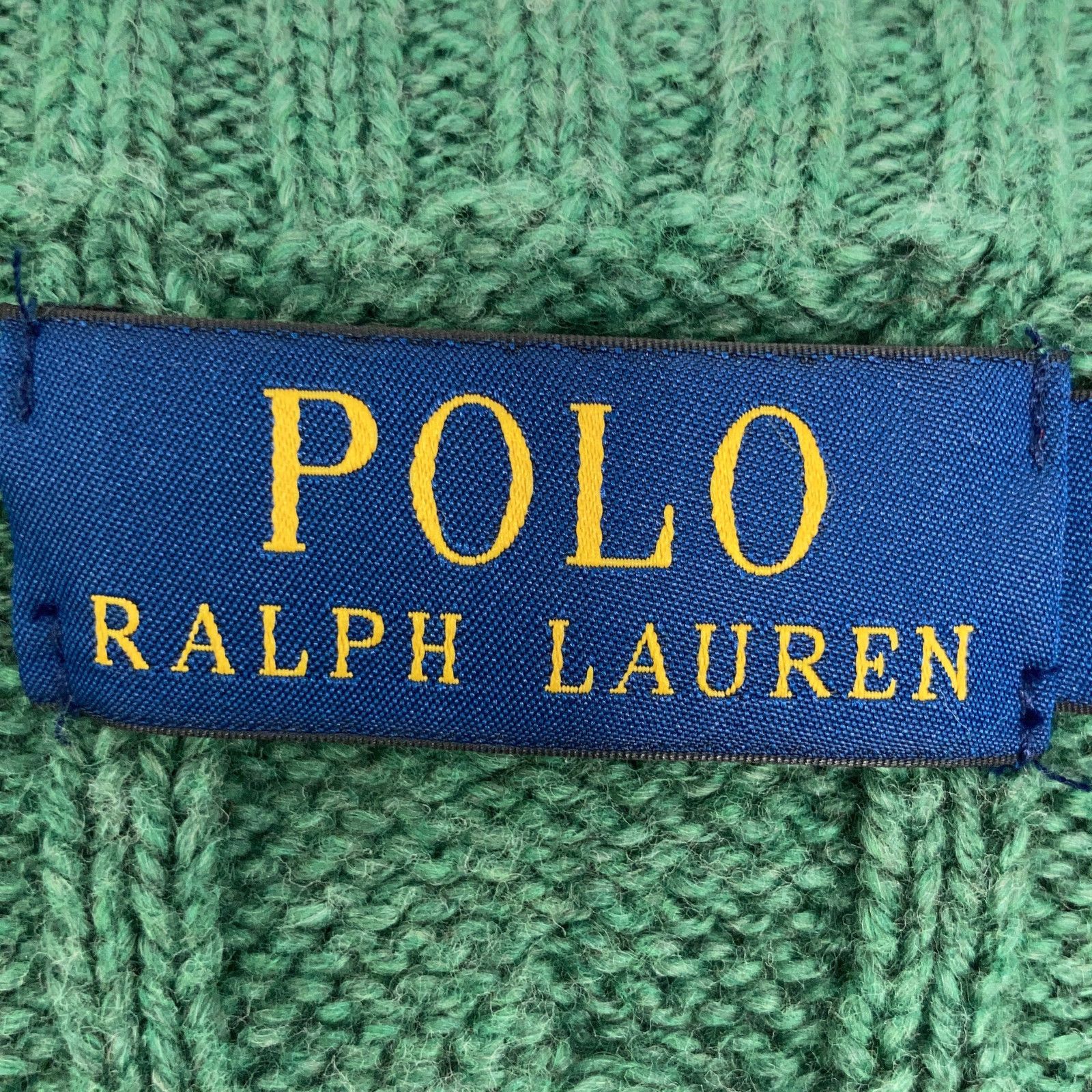 POLO RALPH LAUREN ポロ ラルフローレン グリーン ポニー刺繍 ケーブル