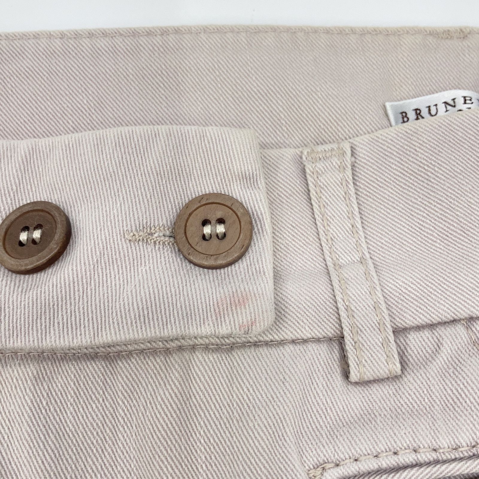 BRUNELLO CUCINELLI ブルネロクチネリ ライトグレーコットン パンツ 38