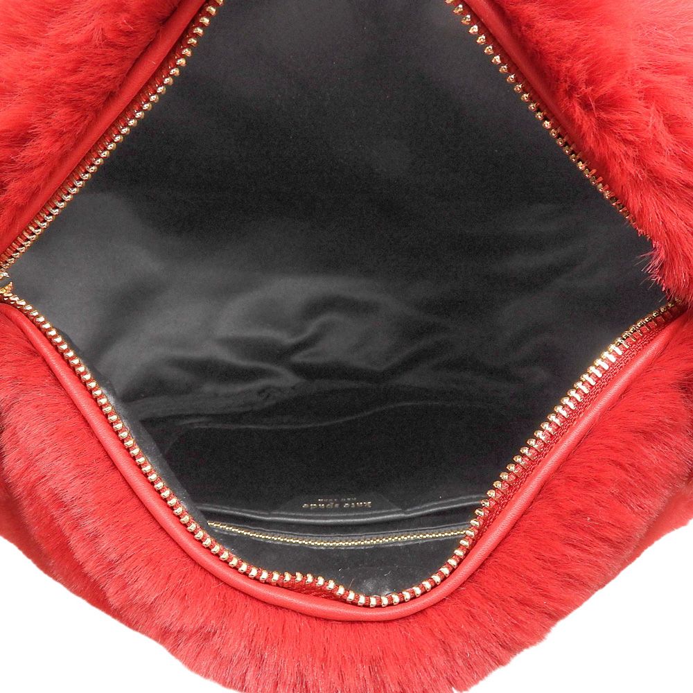 Kate spade ケイトスペード 美品 ラバー フォー ファー ハート トート