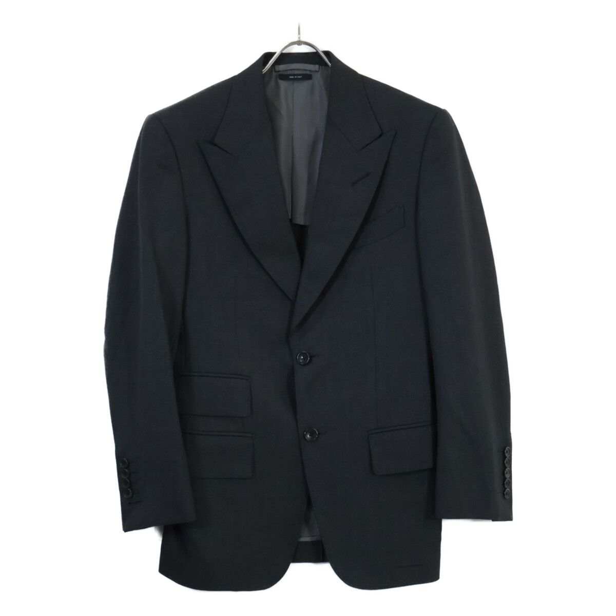 TOM FORD トムフォード 24DL4S ウール ピークドラペル 2Bシングル 44H
