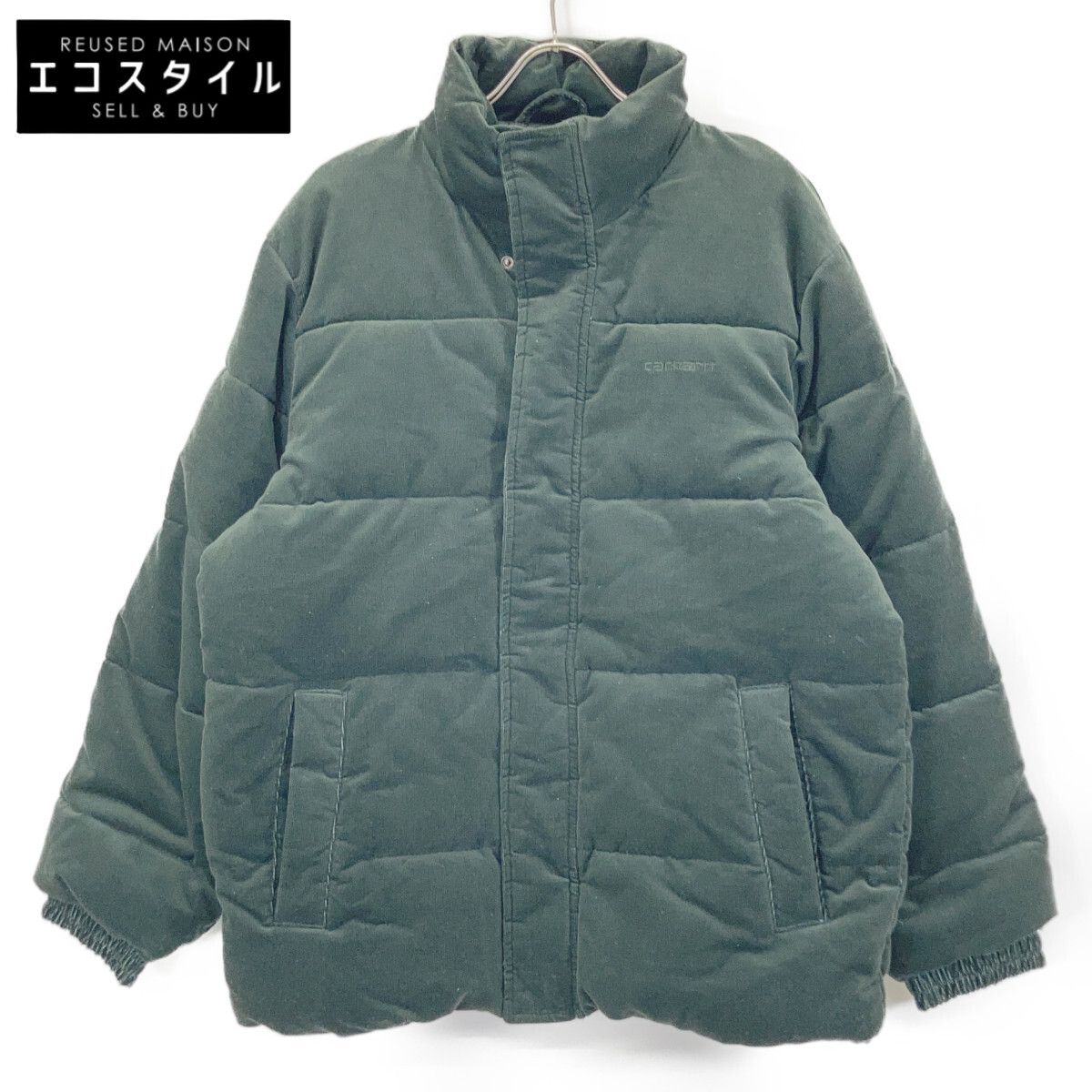 carhartt　カーハート　グリーン コーデュロイ Layton Jacket ダウンジャケット　M