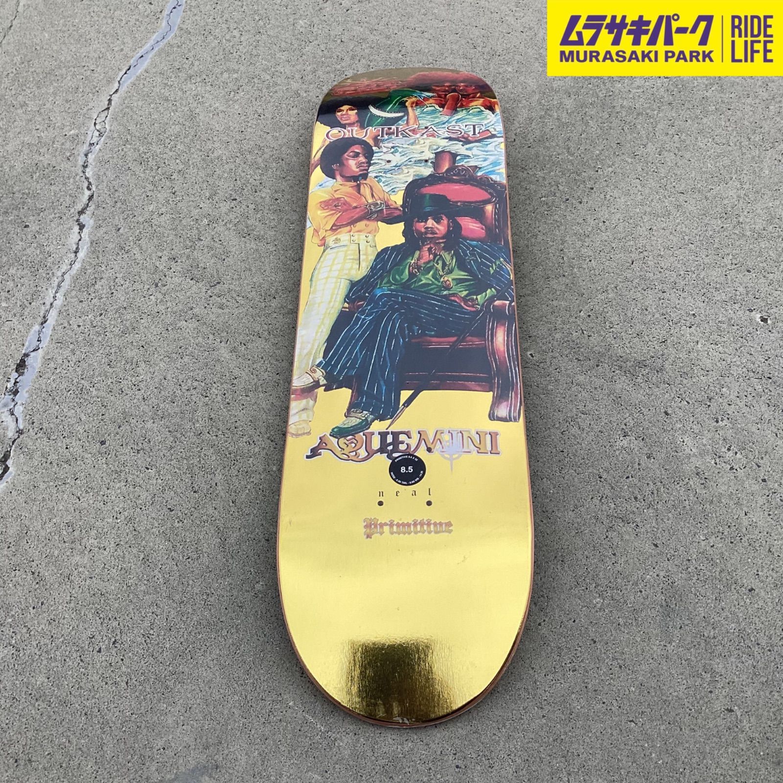【ムラサキパーク公式】 PRIMITIVE AQUEMINI TEAM DECK 8.5 inch deckデッキスケボースケートボードSkateboardSKATEBOARD