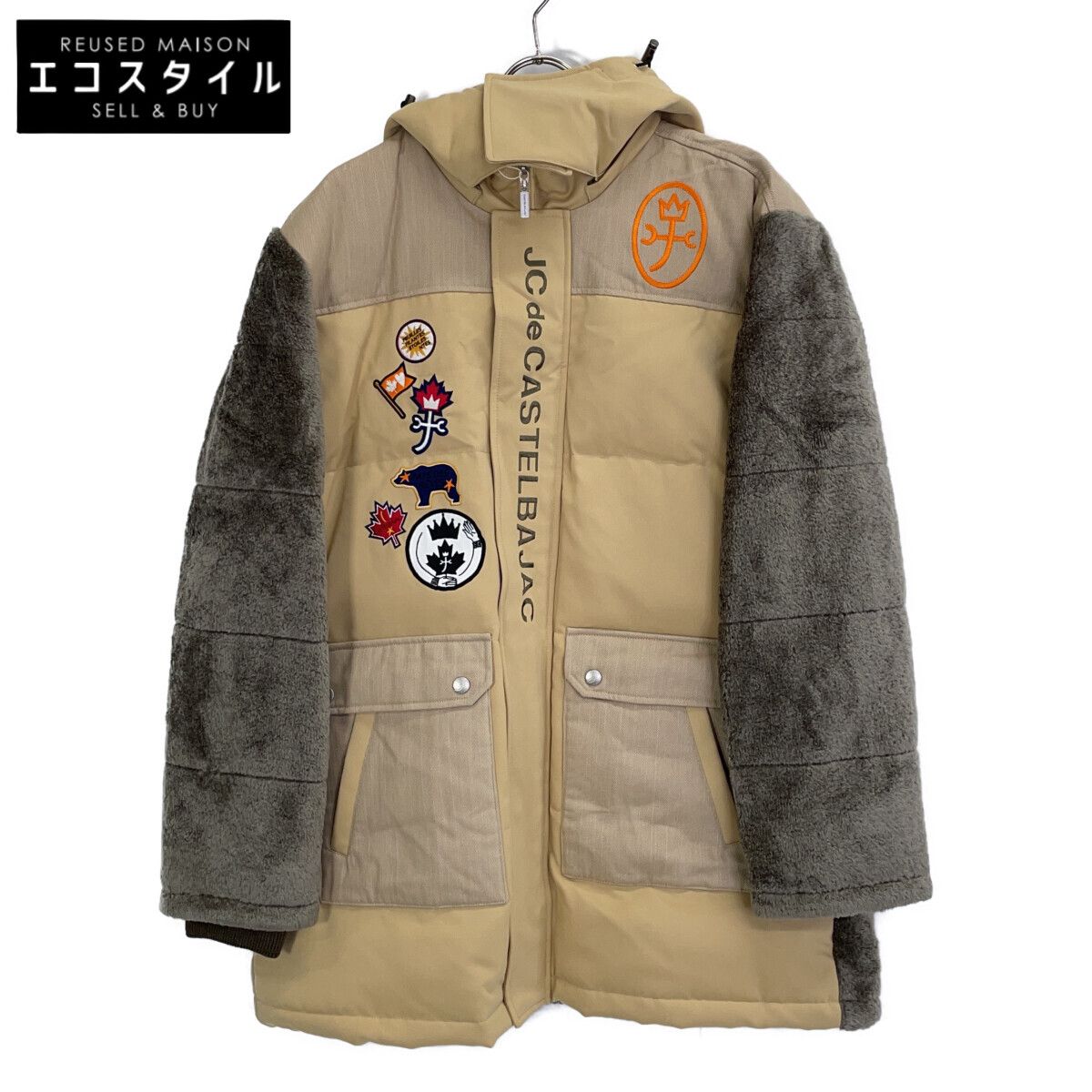 Castelbajac　カステルバジャック　7212412113 22AW 異素材切り替え ダウンジャケット　50