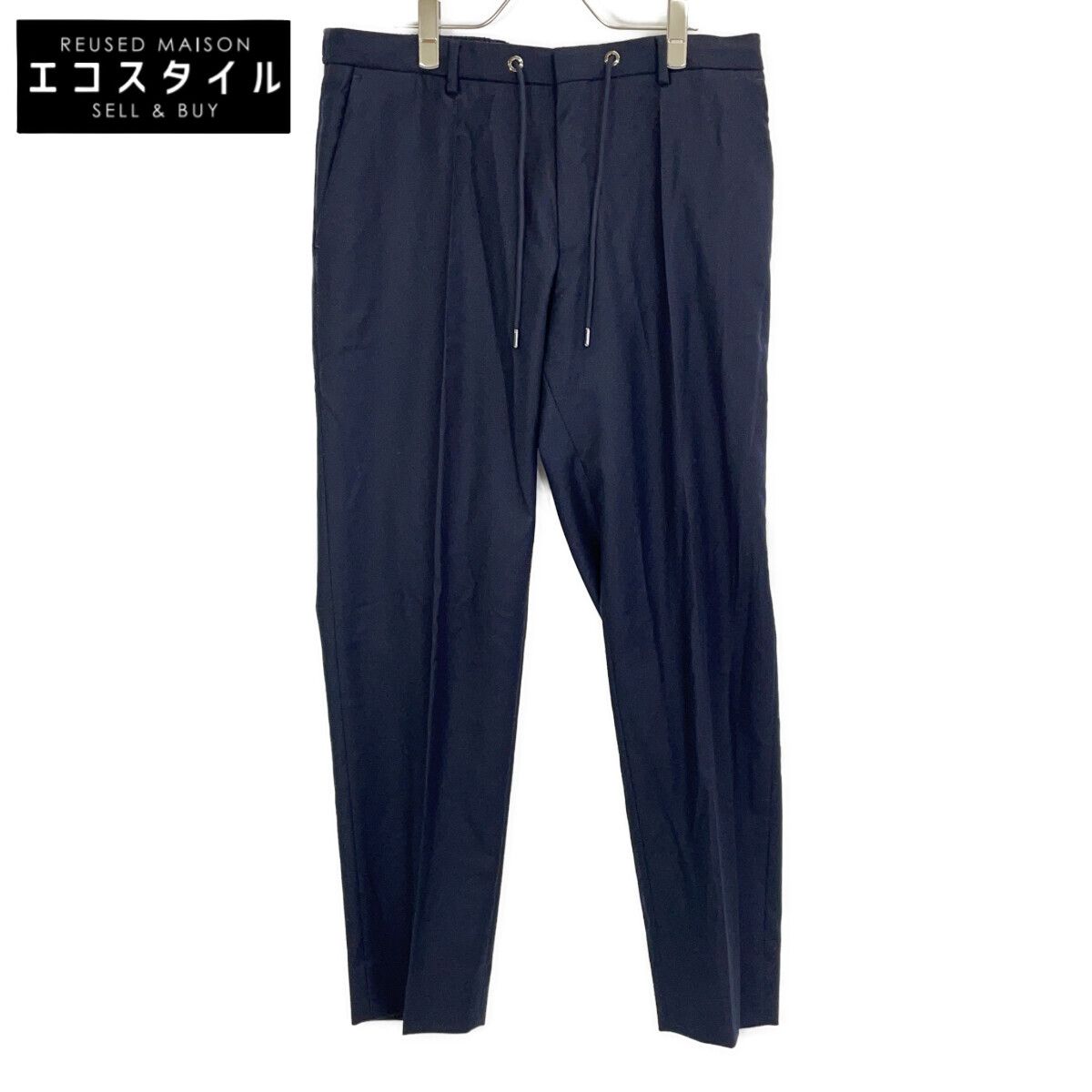 HUGOBOSS ヒューゴボス ダークネイビー ウール スラックス 36R - メルカリ