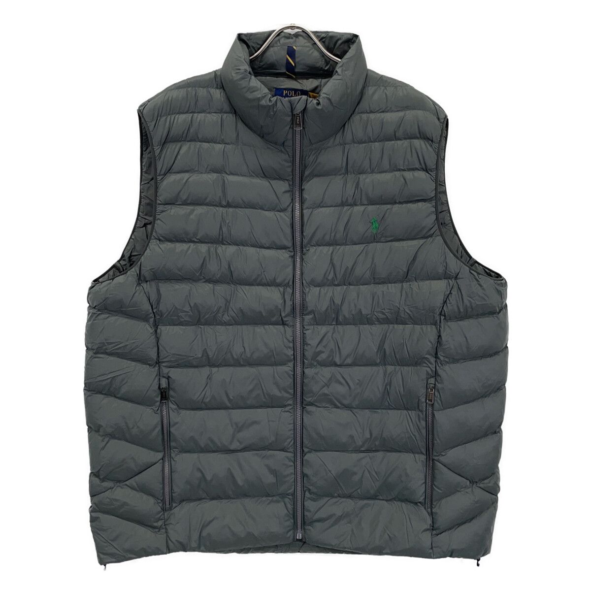 POLO RALPH LAUREN ポロ ラルフローレン グリーン 中綿 ロゴ ベスト