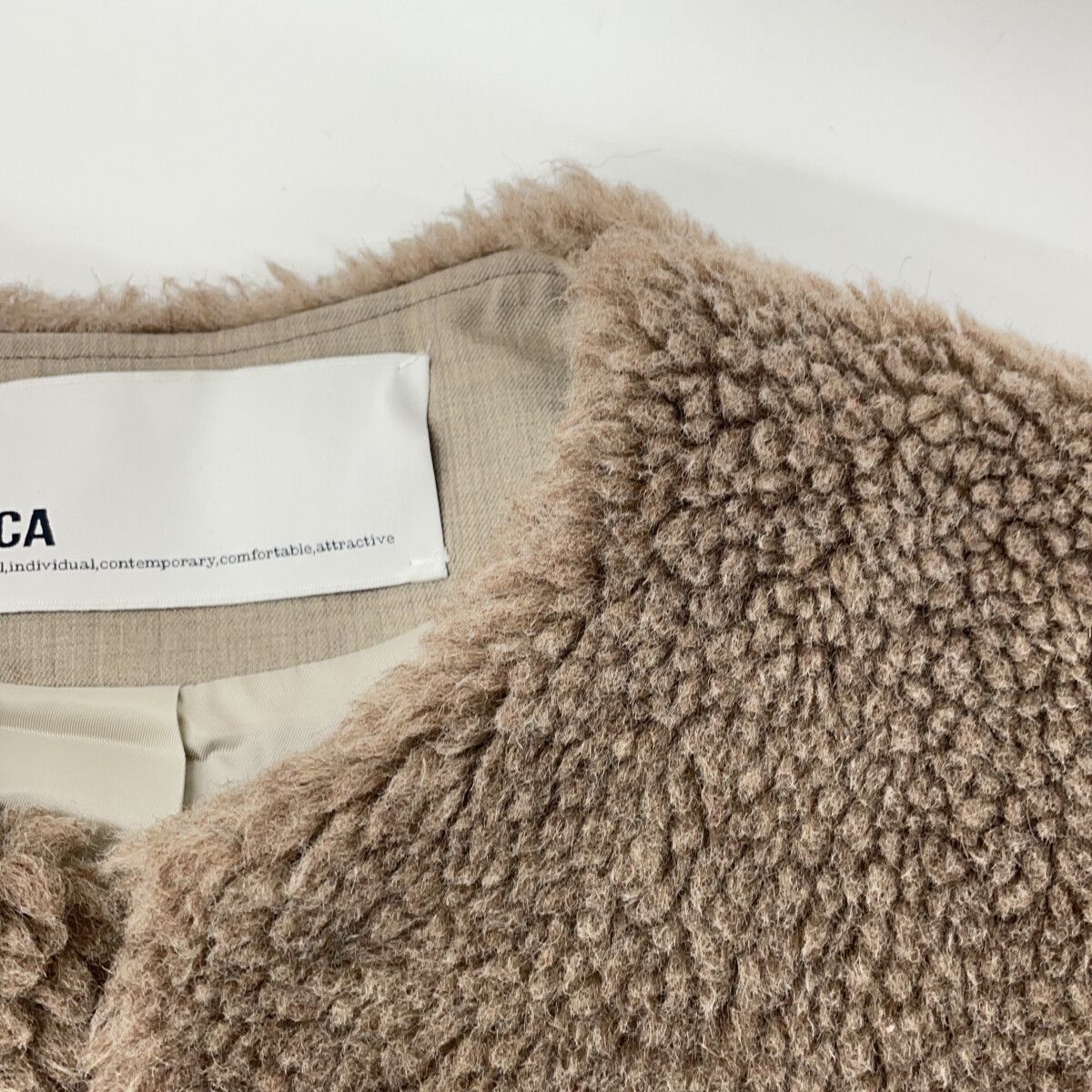 【極美品】TICCA ティッカ ウールファーショートコート TICCA ティッカ モカ ウールファーショートコート F - メルカリ