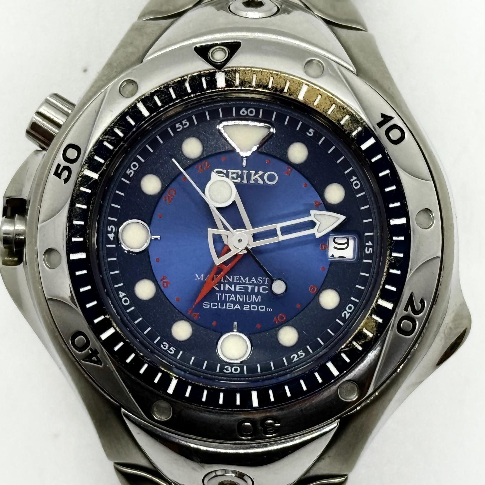 SEIKO セイコー KINETIC キネティック MARINEMASTER 5M65-0A60 オート