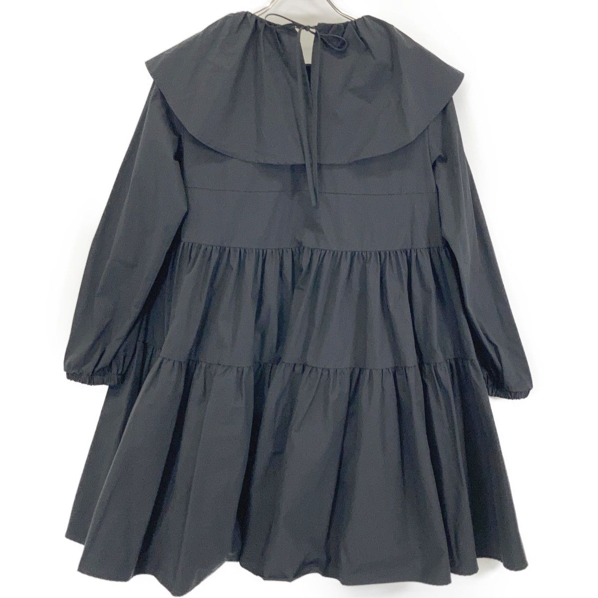 yori ヨリ ブラック YR2124-11AW 21AW フリルカラーティアード