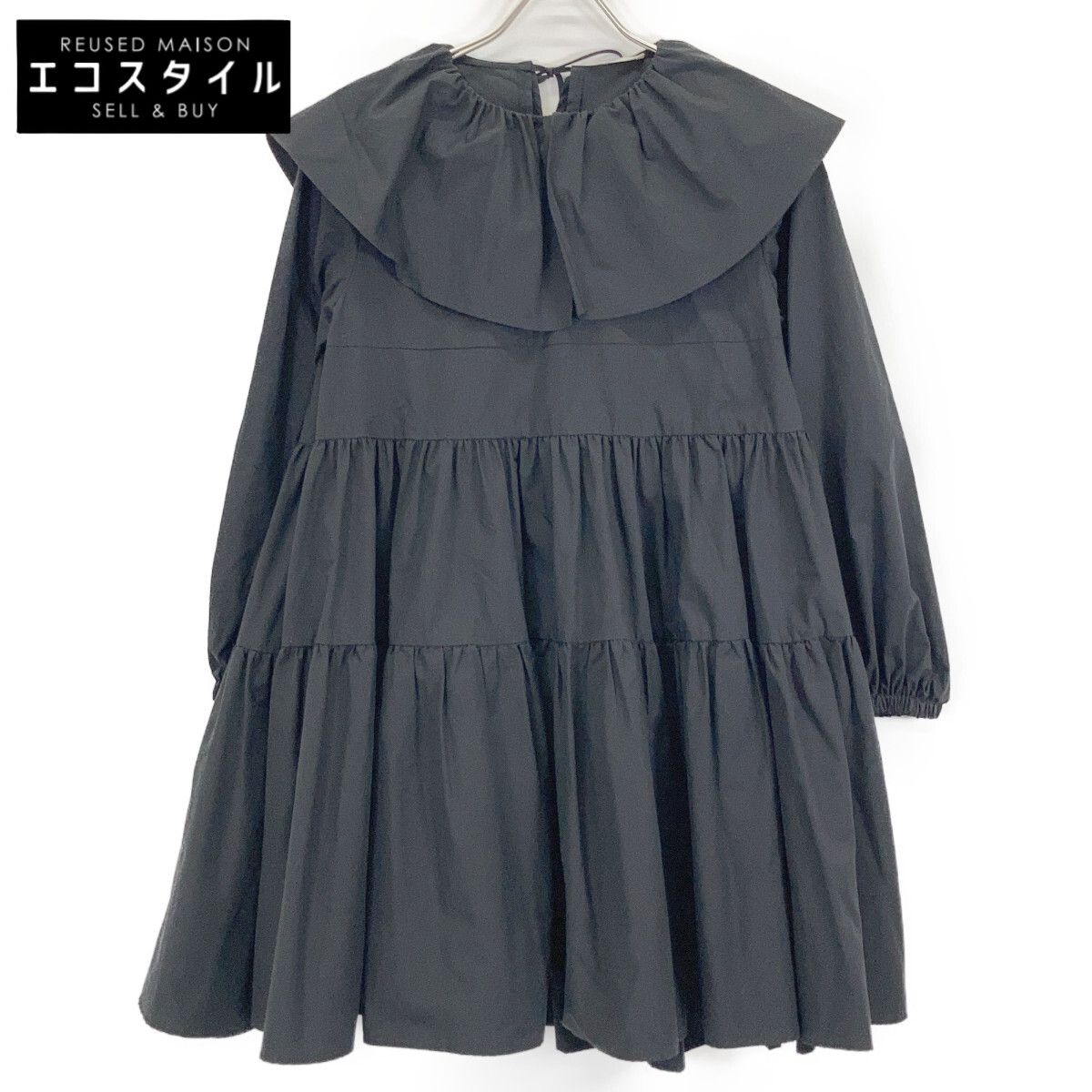 yori ヨリ ブラック YR2124-11AW 21AW フリルカラーティアード